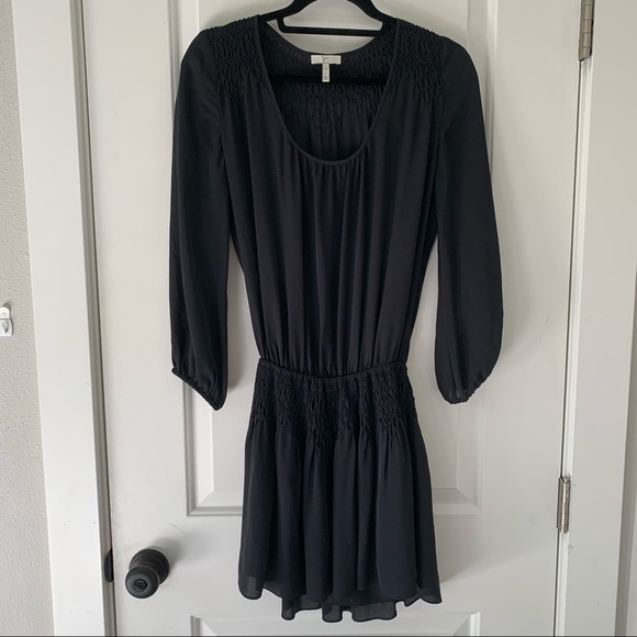 Joie Black Silk Long Sleeve Dress Extra Small - Picture 1 of 9